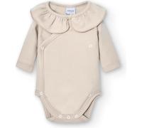 BABIDU Body Bebé Cruzado Manga Larga Algodón 100% Cuello Con Volante, Body Bebé Recién Nacidos y Prematuros, Tejido Suave y Hipoalergénico, Ropa Bebé Niño y Niña Unisex, Perfecto para Piel Sensible
