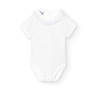 Babidu | Body Bebe m/corta Cuello Batista - Body Bebe Unisex 100% Algodón Tacto Extrasuave y confortable