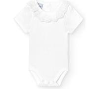 BABIDU Body Bebé Manga Corta Algodón 100%, Body Bebé Recien Nacido Con Cuello Volante Bolillo, Tejido Transpirable Suave y Hipoalergénico Piel Sensible, Ropa Bebé Niño y Niña Unisex, Basicos Verano