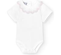 BABIDU Body Bebé Manga Corta Algodón 100%, Body Bebé Recien Nacido Con Cuello Volante Bolillo, Tejido Transpirable Suave y Hipoalergénico Piel Sensible, Ropa Bebé Niño y Niña Unisex, Basicos Verano