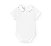 BABIDU Body Bebé Manga Corta Algodón 100%, Body Bebé Recien Nacido Tejido Suave Transpirable y Hipoalergénico Piel Sensible, Body Cuello Piqué, Ropa Básica Bebé Niño y Niña Unisex