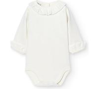 BABIDU Body Bebé Manga Larga 100% Algodón Cuello Batista con Puntilla, Body Bebé Recién Nacido Tejido Suave Hipoalergénico y Transpirable, Ropa Bebé Niño y Niña Unisex, Primera Puesta, Para Uso Diario