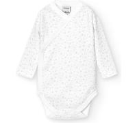 BABIDU Body Bebé Manga Larga Algodón 100% Con Cierre Cruzado Estampado Estrellitas, Body Bebé Recién Nacido y Prematuros, Tejido Suave y Hipoalergénico Para Piel Sensible, Ropa Bebé Niño y Niña Unisex