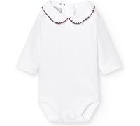 BABIDU Body Bebé Manga Larga Algodón 100%, Ropa Recien Nacido Tejido Suave Transpirable y Hipoalergénico Piel Sensible, Cuello Polo Piqué, Básicos Bebé Unisex