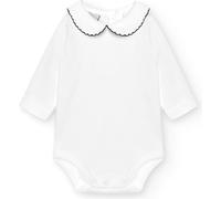 BABIDU Body Bebé Manga Larga Algodón 100%, Ropa Recien Nacido Tejido Suave Transpirable y Hipoalergénico Piel Sensible, Cuello Polo Piqué, Básicos Bebé Unisex
