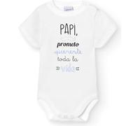 BABIDU Body Bebé Personalizado con Frases Divertidas y Originales - Para Papá, Mamá, Tía, Padrinos y Abuelos - Body Bebé Manga Corta 100% Algodón - Regalo Recién Nacido - Ropa Bebé Niño y Niña Unisex