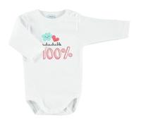 BABIDU Body Bebé Personalizado con Frases Divertidas y Originales - Para Papá, Mamá, Tía, Padrinos y Abuelos - Body Bebé Manga Larga 100% Algodón - Regalo Recién Nacido - Ropa Bebé Niño y Niña Unisex