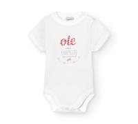 BABIDU Body Bebé Personalizado con Frases Divertidas y Originales - Para Papá, Mamá, Tía, Padrinos y Abuelos - Body Bebé Manga Corta 100% Algodón - Regalo Recién Nacido - Ropa Bebé Niño y Niña Unisex