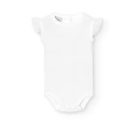 BABIDU Body Bebé Tirantes con Puntilla Algodón 100%, Tejido Hipoalergénico Suave y Transpirable Para Piel Sensible, Body Bebé Recién Nacida Sin Mangas, Primera Puesta, Ropa Bebé Niña para Uso Diario