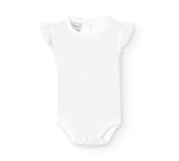 BABIDU Body Bebé Tirantes con Puntilla Algodón 100%, Tejido Hipoalergénico Suave y Transpirable Para Piel Sensible, Body Bebé Recién Nacida Sin Mangas, Primera Puesta, Ropa Bebé Niña para Uso Diario