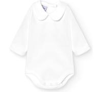 babidu, Body Cuello Algodon - Body para Bebe- Unisex, Color Blanco, Talla 3 Meses
