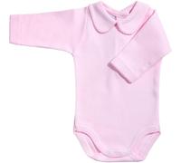 babidu Body Cuello Algodon, Rosa, 6 Meses Bebe-Unisex