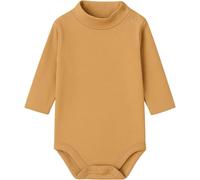 BABIDU Body de bebé de manga larga 100% algodón, body de bebé cuello cisne suave tejido transpirable hipoalergénico para pieles sensibles, ropa unisex para recién nacido niño y niña