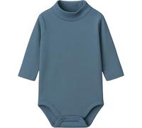 BABIDU Body de bebé de manga larga 100% algodón, body de bebé cuello cisne suave tejido transpirable hipoalergénico para pieles sensibles, ropa unisex para recién nacido niño y niña
