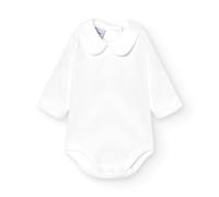 BABIDU Body de bebé de manga larga de algodón 100%, body de bebé con cuello elegante, tejido suave y transpirable hipoalergénico para pieles sensibles, ropa unisex para bebé y niña