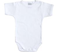 BABIDU | Body Manga Corta Abierto al Hombro Calado Ositos -100% Algodón Natural y Fabricado en España - Body Bebé Manga Corta Abierto