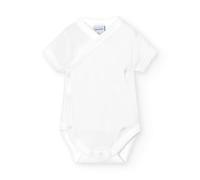BABIDU | Body Manga Corta Cruzado Canale para Bebé - Body Bebé Unisex Tacto ExtraSuave Máximo Confort