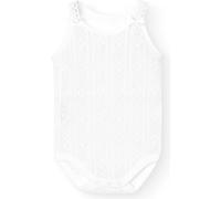 BABIDU | Body Tirante Fino Perlé - 100% Algodón Natural y Fabricado en España - Body bebé tirante fino