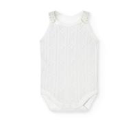 BABIDU | Body Tirante Fino Perlé - 100% Algodón Natural y Fabricado en España - Body bebé tirante fino