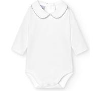 babidu 1188, Body Para Bebe, Blanco (Blanco/Gris), 6 meses