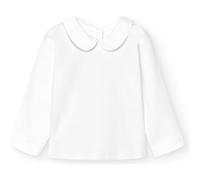 BABIDU Camiseta Bebé y Niño 100% Algodón, Manga Larga con Cuello Elegante, Tejido Suave Transpirable, Camiseta Básica para Invierno, Ropa Bebé Cómoda, Camiseta Bebé Recién Nacido Niños y Niñas Unisex