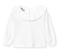 Babidu | Camiseta Cuello Volante Manga Larga 100% Algodón - Camiseta Bebé 100% Made in Spain - Camiseta Bebé Extrasuave, máximoa Confort