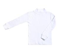 BABIDU Camiseta Interior Niños Unisex Cuello Medio Alto Semicisne, Gama Punt NOU, Ropa para Niño y Niña de 2 a 16 Años Unisex, Camiseta Interior Manga Larga Algodón y Poliéster