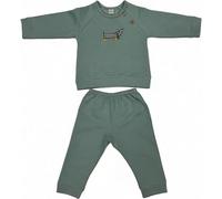 BABIDU | Chandal Niño con Sudadera Bordado Zapatillas y Botones en el Cuello, Pantalón Largo a Juego, Conjunto Chandal Niño Completo Algodón, Ropa Infantil de 1 a 4 Años