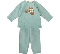 BABIDU | Chandal Niño Sudadera con Bordado Perrito y Botones en Hombro, Pantalón Largo a Juego, Conjunto Deportivo Infantil Algodón Suave, Ropa Cómoda de 1 a 4 Años