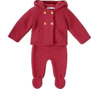 BABIDU Conjunto Bebé Invierno San Francisco con Chaqueta de Punto Grueso y Polaina con Pies, Tejido Cálido y Suave, Ideal para Paseos, Regalos o Salidas en Temporada Fría