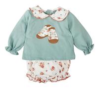 BABIDU Conjunto Bebé Niña Dos Piezas de Algodón, Diseño Suave y Transpirable, Ideal para Recién Nacido, Uso Diario