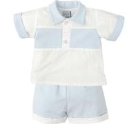 BABIDU Conjunto Bebé Niño Verano con Camiseta Tipo Polo y Pantalón Corto, Algodón 100% Suave y Fresco, Estilo Deportivo y Elegante, Ideal para Días Soleados y Actividades al Aire Libre