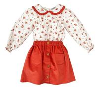 BABIDU Conjunto Niña Dos Piezas de Algodón, Diseño Suave y Transpirable, Ideal para Recién Nacido, Uso Diario