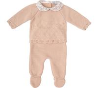 BABIDU Conjunto Punto Bebé Dos Piezas, Tejido Suave y Cálido, Ideal para Recién Nacido, Comodidad y Estilo para el Día a Día