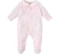 BABIDU Pelele Enterizo Calma con Cuello Bebé de Rayas, Apertura Delantera y Cierre a Broches, Ropa Bebé Unisex de Manga Larga con Pies, Suave y Cómodo para Dormir