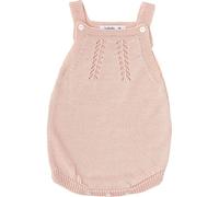 BABIDU Pelele Tirantes Punto Bruma para Bebé, Diseño Calado Decorativo Frontal, Cierre de Botones Inferior para Facilitar el Cambio, Ideal para Primavera Verano, Ropa Bebé Unisex Cómoda y Ligera