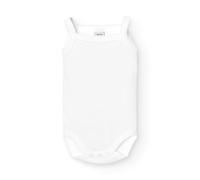 BABIDU Tirante Fino Canale Algodón 100%, Body Bebé Recién Nacido y Prematuros, Tejido Suave Hipoalergénico Camiseta, Blanco, 24 Meses para Bebés