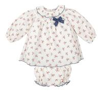 BABIDU Vestido Bebé Niña con Braguita, Algodón Suave y Ligero, Ideal para Eventos, Paseos o Regalo, Ropa Elegante para Recién Nacida