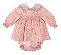 BABIDU Vestido Bebé Niña con Braguita, Algodón Suave y Ligero, Ideal para Eventos, Paseos o Regalo, Ropa Elegante para Recién Nacida