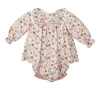 BABIDU Vestido Bebé Niña con Braguita, Algodón Suave y Ligero, Ideal para Eventos, Paseos o Regalo, Ropa Elegante para Recién Nacida