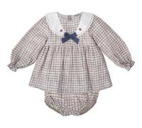 BABIDU Vestido Bebé Niña con Braguita, Algodón Suave y Ligero, Ideal para Eventos, Paseos o Regalo, Ropa Elegante para Recién Nacida