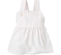 BABIDU Vestido Bebé Niña Verano Algodón 100% con Volantes, Tirantes o Mangas, Cuello Decorativo, Estampados Florales o Plumetti, Diseño Suave, Fresco y Cómodo para Ceremonias, Eventos o Uso Diario