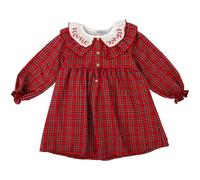 BABIDU Vestido Niña Manga Larga, Algodón Suave y Transpirable, Diseño Cómodo para el Día a Día o Eventos, Infantil