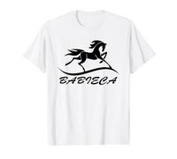 Babieca - Caballo El CID - Hippología Animal Historia Española Camiseta gráfica económica, Hombre, Blanco, M