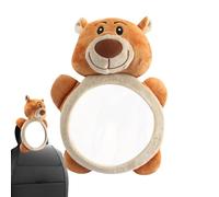 Babies Car Rearview Toy, Soft Plush Rearview Toy, Cartoon Bear Car Toy, Shatterproof Baby Toy, Cute Baby Car Accessories, Safety Monitoring Toy, Plush Rearview Decoration,