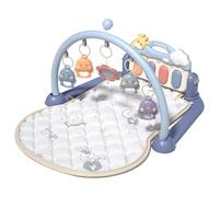 Babies Gym Plays Mat, Non-Slip Colorful Activity Pad, Kick & Plays Piano With Music And Language Modes, Multi-Functional Design, Made Of Fabric, Abs Material, 24.41x32.28x16.14in