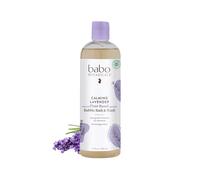 Babo Botanicals Natural Lavender Meadowsweet 3 en 1 Baby Bubble Bath Shampoo Wash - Sin sulfato, 15 oz