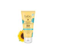 Babo Botanicals Sheer Mineral Sunscreen Lotion SPF 50 with 100% Mineral Active Ingredients - for Babies, Kids or Extra Sensitive Skin - Lightweight, Water Resistant & Fragrance Free - 3 oz.