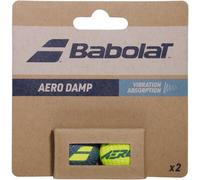 Babolat Aero Damp x2 - Amortiguador de vibración para tenis (gris/verde/amarillo)