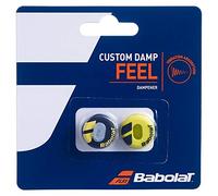 Babolat Custom Damp X2 Amortiguador de vibración de Tenis, Unisex Adulto, Negro/Amarillo, Talla Única